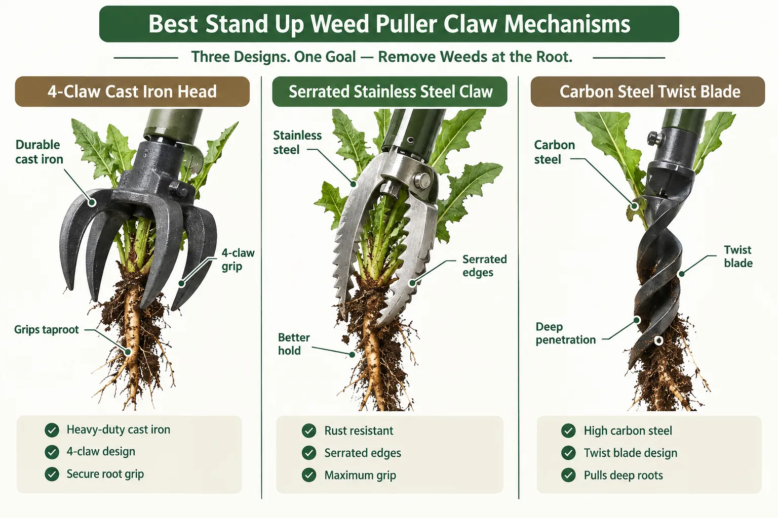 What Makes the Best Stand Up Weed Puller for Deep Roots?